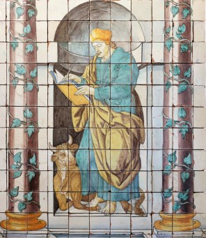 성 루카 복음사가_photo by Lawrence OP_in the National Museum of the Azulejo in Lisboa_Portugal.jpg